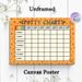 Potty Chart Painting Poster, Vibrant Colorful Dotted Cheerful Design Poster, Practical Tool To Track Potty Training Progress, Ideal For Bathroom_maomaolike.com