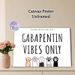 Cat Paw Themed Typography Painting Poster, Cute Cartoon Style Cat Paws & Text Poster, Warm Playful Design Ideal For Living Room, Bedroom Or Pet_maomaolike.com
