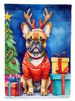 French Bulldog Christmas Reindeer Garden Flag Mailbox Flag Decorative Yard Flag Banner Outside Patio Artwork Yard Flower Beds, Garden Size, Multicolor_maomaolike.com