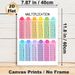 Multiplication Table Painting Poster, Vibrant Categorized Numeric Chart Poster, Practical Math Learning Aid, Suitable For Study Spaces And Classrooms_maomaolike.com