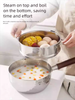 Uncoated Small Milk Japanese Yukihira Special Food Supplement Stainless Steel Baby Household Instant Noodle Soup Pot_maomaolike.com