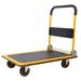Foldable Platform Truck Push Dolly 330 Lb. Weight Capacity Black And Yellow_maomaolike.com