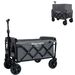Expandable Dual-Layer Utility Wagon With 100% Extra Space - 225lbs Grocery Cart For Camping, Shopping, Sports, Gardening, Fishing, Gray_maomaolike.com