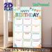 Birthday Tracker Painting Poster, Colorful Whimsical-style Poster, Practical Design To Record Monthly Birthdays, Ideal For Office, Home And Party_maomaolike.com