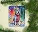 Catahoula Christmas Porcelain Ornament Christmas Tree Hanging Decorations For Home Christmas Holiday, Rectangle, Gift, Multicolor_maomaolike.com