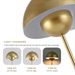 Golden Dome Floor Lamp, Minimalist Modern Floor Lights, For Bedroom, Living Room, Office_maomaolike.com