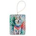 Siberian Husky Christmas Porcelain Ornament Christmas Tree Hanging Decorations For Home Christmas Holiday, Rectangle, Gift, Multicolor_maomaolike.com