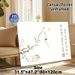 Oriental Flower Branch Painting Poster, Delicate Ink-wash Style Poster, Minimalist Floral Branch With Butterfly And Calligraphy, Serene Artistic Decor_maomaolike.com