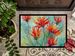 Wyoming Indian Paintbrush In Watercolor Doormat Front Door Mat Indoor Outdoor Rugs For Entryway, Non Slip Washable Low Pile, 24H X 36W_maomaolike.com