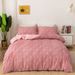 Solid Color Cut Flower Square Shape Quilt Cover Full Size_maomaolike.com