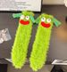 Plush socks funny home winter warm thick coral fleece sleeping socks cute ugly big eyes floor socks_maomaolike.com