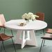 Round Dining Table For 4, 47" Wooden Kitchen Table Farmhouse Dinner Table_maomaolike.com