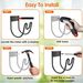 2Pack Heavy Duty Garden Hose Holder Stainless Steel Hose Hook Metal Hose Rack Reel Organizer For Water Hose Extension Cords_maomaolike.com