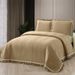 Quilted Bedspread Set 3-Piece Embroidered Lightweight Blanket All-Season Breathable Bedding Cover For Queen King Size_maomaolike.com