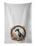 Greyhound And Flowers Kitchen Towel Set Of 2 White Dish Towels Decorative Bathroom Hand Towel For Hand, Face, Hair, Yoga, Tea, Dishcloth, 19 X 28", White_maomaolike.com