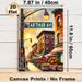 Arthur Ave City Street Painting Poster, Warm-toned Impressionist-style Urban Street Scene Poster, Vibrant Downtown Market View Ideal For Living Room_maomaolike.com