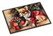 Chihuahua Cozy Christmas Doormat Front Door Mat Indoor Outdoor Rugs For Entryway, Non Slip Washable Low Pile, 24H X 36W_maomaolike.com