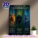 Warrior Cats Thunderclan Legacy Painting Poster, Mystical Dark-toned Fantasy Feline Poster, Captivating Clan-themed Artwork Ideal For Living Room_maomaolike.com