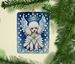 White Poodle My Angel Porcelain Ornament Christmas Tree Hanging Decorations For Home Christmas Holiday, Rectangle, Gift, Multicolor_maomaolike.com