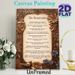 The Beatitudes Religious Painting Poster, Vintage Embossed Floral & Bird Framed Text Poster, Inspirational Biblical Verse Decor For Home, Prayer_maomaolike.com