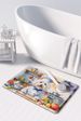Coton De Tulear The Chef Memory Foam Kitchen Mat Machine Washable Anti-Fatigue Mat Cushion Comfort Bath Mat Or Kitchen Rug_maomaolike.com