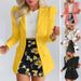 Women's Long Sleeve Blazers Streetwear Flower_maomaolike.com