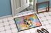 Yellow Labrador Hippie Dawg Doormat Front Door Mat Indoor Outdoor Rugs For Entryway, Non Slip Washable Low Pile, 24H X 36W_maomaolike.com