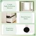 Corner Vanity Desk With 3-Color LED Lighted Mirror And Power Outlet_maomaolike.com