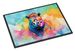 Hippie Animal Hippopotamus Doormat Front Door Mat Indoor Outdoor Rugs For Entryway, Non Slip Washable Low Pile, 24H X 36W_maomaolike.com