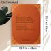 Inspirational Dostoevsky Quote Painting Poster, Vintage Warm Orange With Golden Ornate Border Poster, Thought-provoking Literary Wall Decor For Home_maomaolike.com