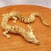 Brass 3D Printed Ornament, Three-Dimensional, Dominant, Vintage Style, Movable Dragon, Gold New Zodiac Dragon Craft, Wholesale_maomaolike.com