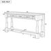 Console Table 63" Long Console Table With Drawers And Shelf For Entryway,Hallway,Living Room_maomaolike.com
