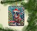 Boston Terrier Christmas Porcelain Ornament Christmas Tree Hanging Decorations For Home Christmas Holiday, Rectangle, Gift, Multicolor_maomaolike.com