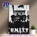Unity & Black Panther Themed Painting Poster, Vintage Monochrome Group Portrait Poster, Meaningful Cultural Decor Piece For Home, Office Wall Display_maomaolike.com