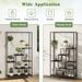 6-Tier Tall Plant Stand 71 Inch Metal Indoor Plant Shelf With 10 Hanging Hooks_maomaolike.com