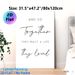 Love & Togetherness Quote Painting Poster, Minimalist Black & White Typographic Poster, Warm Heartfelt Message Ideal For Bedroom, Living Room Decor_maomaolike.com