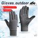 Men's Gloves New autumn and winter cycling gloves to go out windproof and waterproof plus velvet thickened cycling non slip wear resistant warm gloves_maomaolike.com