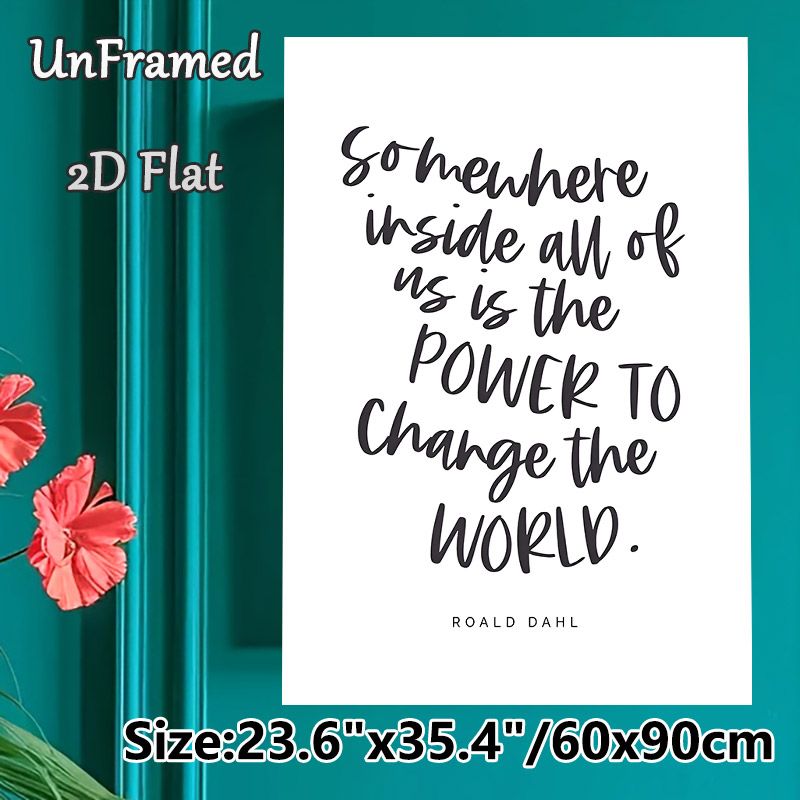 Inspirational Quote Painting Poster, Minimalist Handwritten Typography Poster, Uplifting Motivational Message, Suitable For Home Office, Living Room_maomaolike.com
