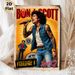 Bon Scott Rock-and-Roll Painting Poster, Vintage Vibrant Retro Rock Star Performance Scene Poster, Retro Rock Art Decor Suitable For Music Studio_maomaolike.com
