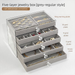 Luxury Jewelry Storage Box Desktop Ring Necklace Earring Organizer Accessories_maomaolike.com