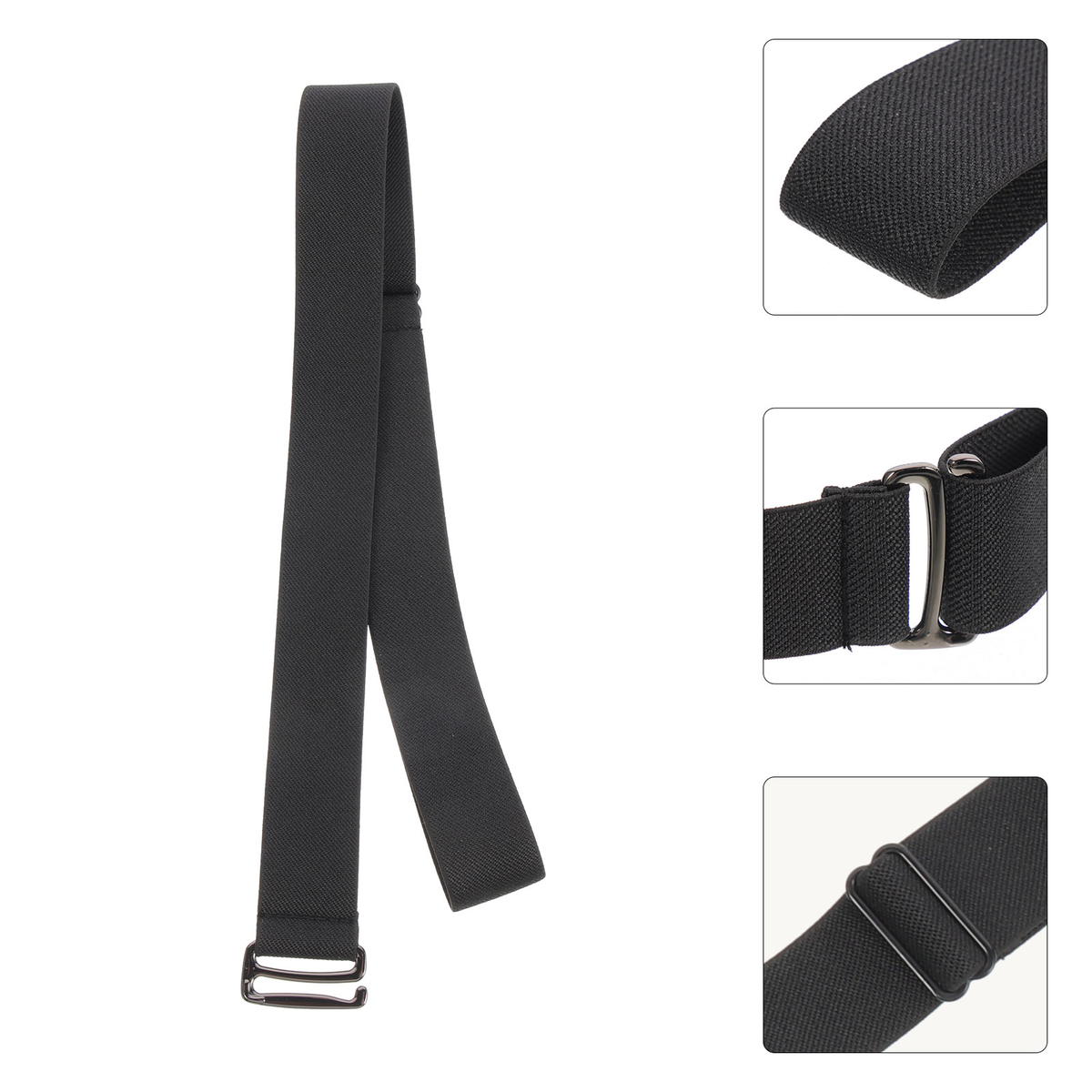 HOT Black Pants Elastic Invisible Belt Side for Men Buckle Women Belts Non-slip Stretch Waist Boy_maomaolike.com