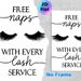 Lash Service Humor Painting Poster, Minimalist Black-and-White Typography & Eyelash Graphic Poster, Witty Decorative Piece Suitable For Beauty Salons_maomaolike.com