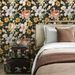 Vintage Dark Floral Wallpaper – Peel & Stick Kitchen Backsplash, Waterproof & Oil-Resistant, Removable Self Adhesive Wall Decor_maomaolike.com