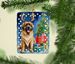 Leonberger Christmas Reindeer Porcelain Ornament Christmas Tree Hanging Decorations For Home Christmas Holiday, Rectangle, Gift, Multicolor_maomaolike.com