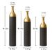Black And Gold Metal Vase Set Of 3 Floor Vases Ideal For Mother's Day Gift Wedding Decoration Elegant Floral Display_maomaolike.com