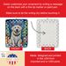 Great Pyrenees Christmas Reindeer Porcelain Ornament Christmas Tree Hanging Decorations For Home Christmas Holiday, Rectangle, Gift, Multicolor_maomaolike.com