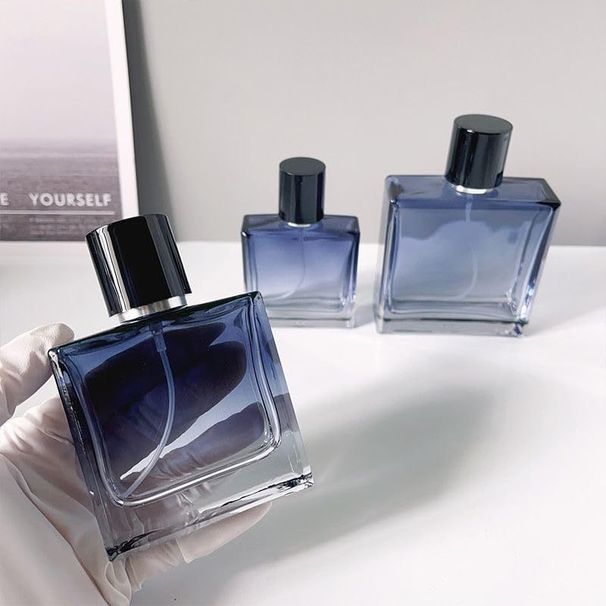 1Pc30Ml/50Ml/100Ml Gradient Blue Glass Sprayer - Portable Refillable Travel Spray For Perfume, Cosmetics, And Liquids,_maomaolike.com