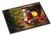 Shih Tzu And Santa Claus Doormat Front Door Mat Indoor Outdoor Rugs For Entryway, Non Slip Washable Low Pile, 24H X 36W_maomaolike.com