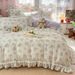 Wholesale INS Girl Heart Korean Small Floral Skin-Friendly Soft Brushed Four-Piece Princess Style Lace Trim 4-Piece Set_maomaolike.com