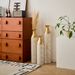 Mother's Day Gift Set - Gilded White 3D Relief Flower Metal Vase Set 24". 29". 32. 68 Height_maomaolike.com